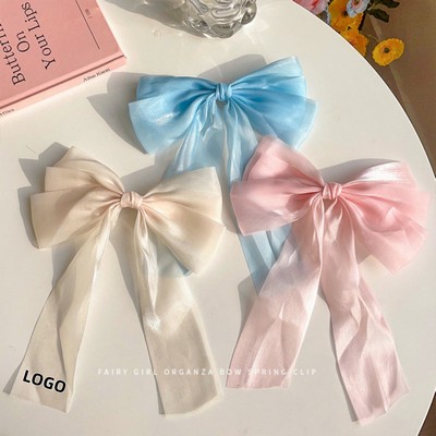 Breathable Mesh Bow Hairclip