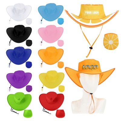 Foldable Cowboy Hat With Pouch