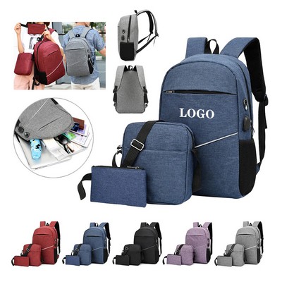 Multi-Functional 3-Piece Office Backpack
