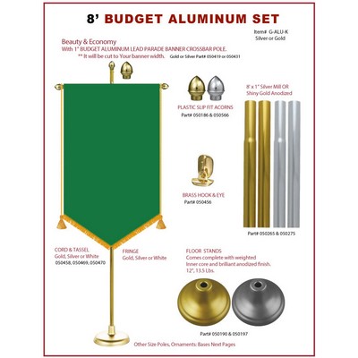 ALUMINUM POLE KIT - Gonfalon / Graduation Banner