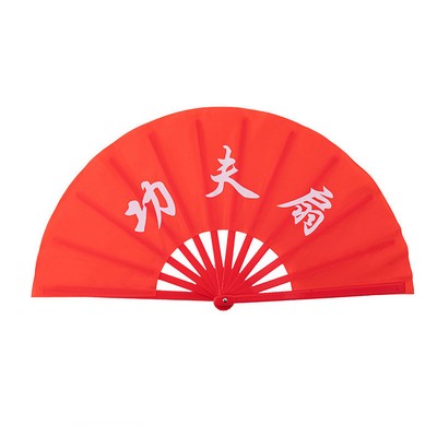 Plastic Folding Kung Fu Fan Dancing fan Advertising fan