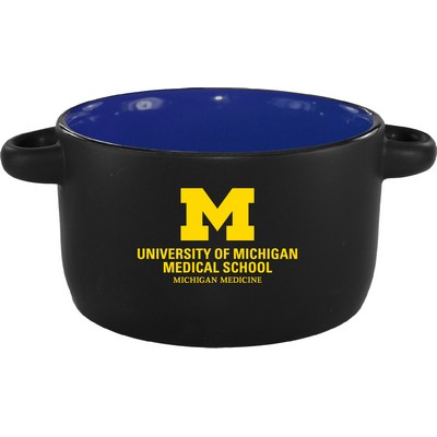 Black Matte Out, Glossy Color In Espy Ceramic Bowl