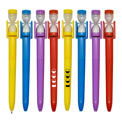 Ballpoint Pen W/ Hourglass