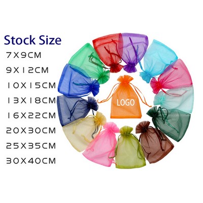 Sheer Organza Gift Drawstring Bag