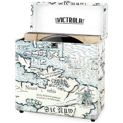Victrola Vintage Vinyl Record Storage Carrying Case Fits All Standard Record - 33 1/3, 45 And 78 Rpm
