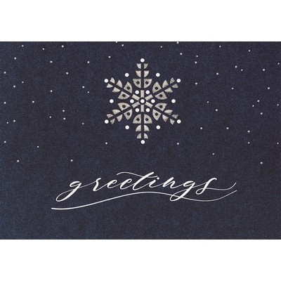 Starry Indigo Holiday Cards