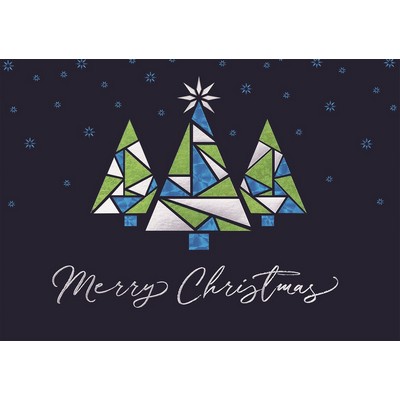 Stained-Glas Trio Christmas Cards