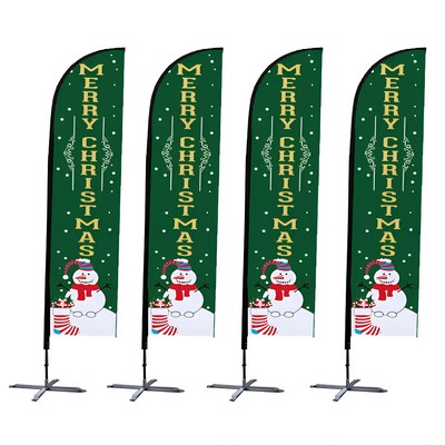 Custom Advertising 15' Double-Sided Feather Flags