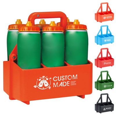 6-Pack Portable Plastic Beer Basket