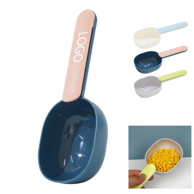 Plastic Pet Food Shovel with Bag Clip Scooper Dog Spoon