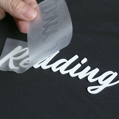 4.5" Silicone Sticker Label 2mm Thick Heat Transfer with Adhesive Backing