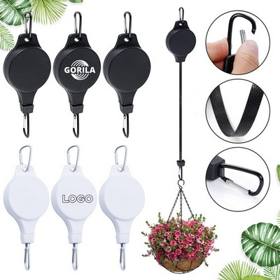Plant Pulley Retractable Hanger For Garden Baskets & Pots