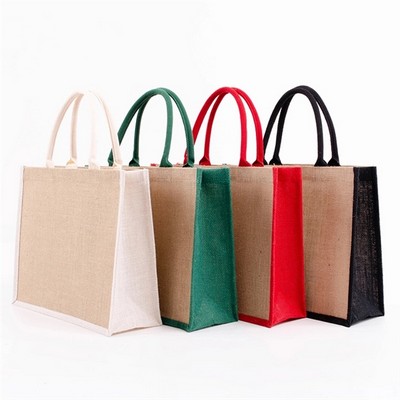 Colored Laminated Jute Bags