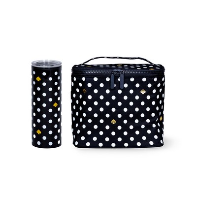 kate spade new york Sip & Snack Lunch Tote Bundle - Polka Dots