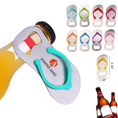 Stainless Steel Flip-Flop Bottle Opener (3.54x1.69")