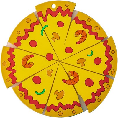 Pizza Coasters PVC Silicone Cup Coasters