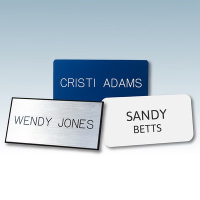 Plastic Engraved Only Name Tags - No Logo w/Names