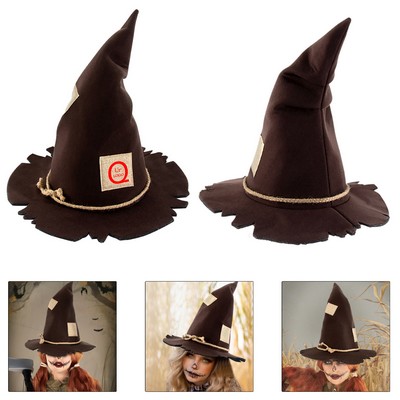 Scarecrow Patch Wizard Hat