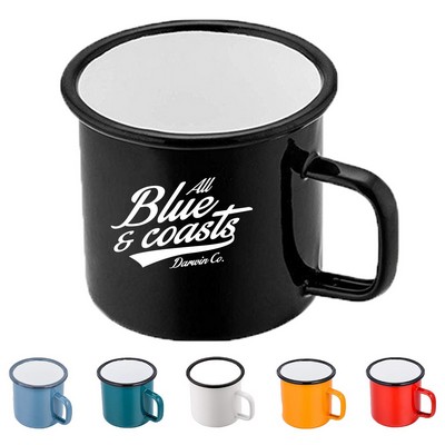 12oz Metal Enamel Coffee Tea Mug