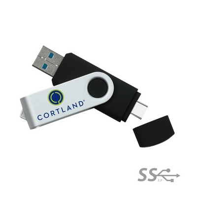 High Speed USB3.0 Type C OTG Flash Drive with Custom Imprint