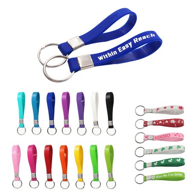 Silicone Bracelet Key Chain