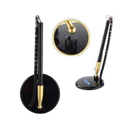Secure Pen With Plastic Secure Cord And Pen Holder