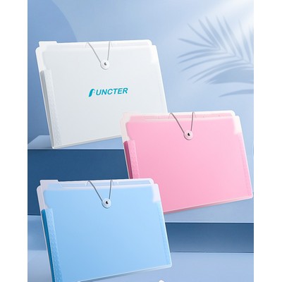Clear File Organizer 8 Pocket Expanding File Folder