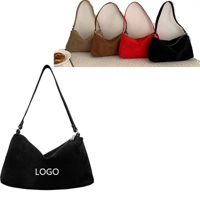 Autumn & Winter Suede Versatile Women's Underarm Shoulder Bag