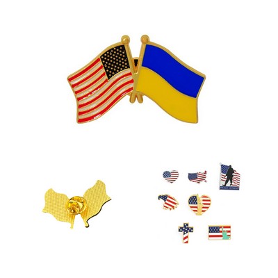 Custom Enamel Flag Lapel Pins