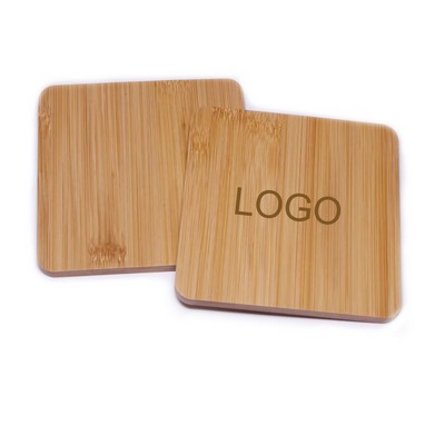 Natural Bamboo Cup Coasters Wooden Drink Mug Mat