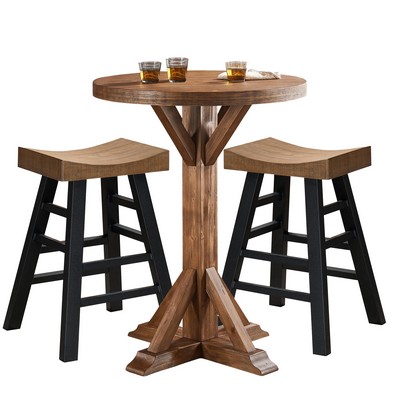 Escalade Sports American Heritage - Bristol Pub Table & Cheyenne Bar Height Stools