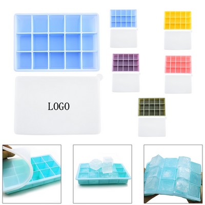 15-Cavity Silicone Freezer Ice Tray