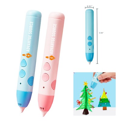 Low-Temperature Rechargeable 3D Printing Pen