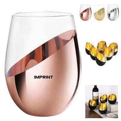 Egg Shaped Stemless Wine Glass