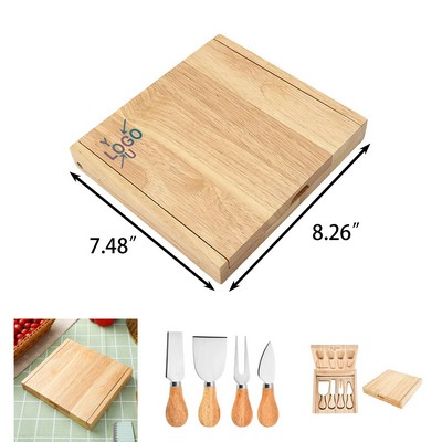Cheese Board Kit with Four Knife Tools