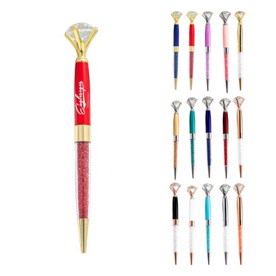 Slim Crystal Diamond Stylus Ballpoint Pen