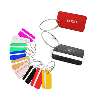 Aluminum Travel Luggage Tags With Privacy Name Card For Suitcase
