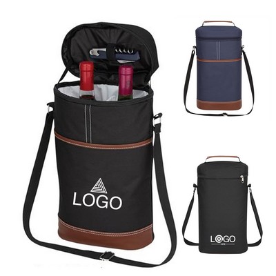 Double Wine Bottle Cooler Bag