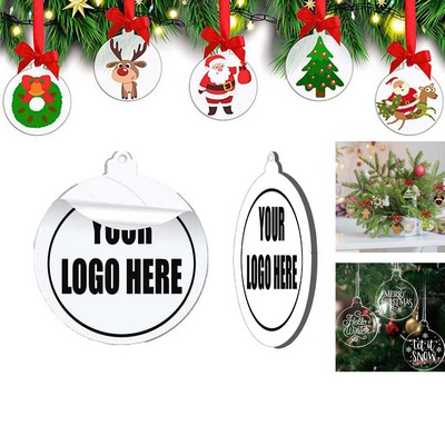 Transparent Acrylic Christmas Ornament