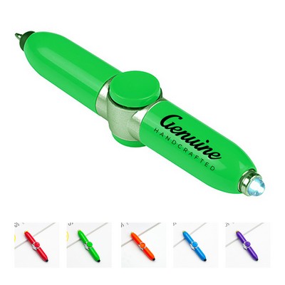 Finger Spinner Ballpoint Pen with Stylus