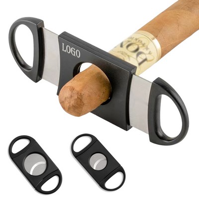 Stainless Steel Double Blade Cigar Cutter