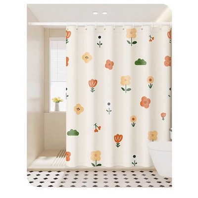 Animal Print Waterproof Polyester Shower Curtain