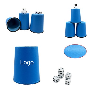 Fleece Silent Leather Flared Shape And Dice Cup