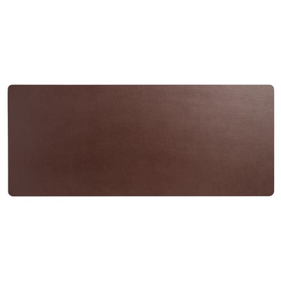 Chocolate Brown Leather 30" x 12.5" Keyboard/Mouse Desk Mat