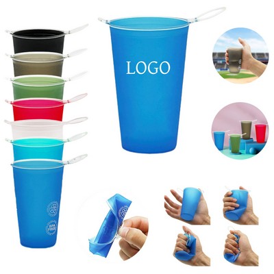 7oz TPU Portable Outdoor Folding Soft Water Cup