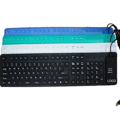 Computer External Classic Mechanical 109-Key Silicone Keyboard