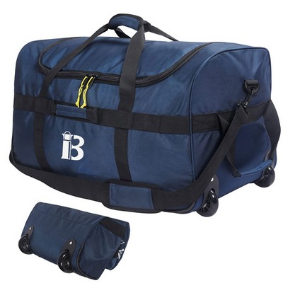 Large Capacity Foldable Waterproof Duffle Bag with Wheels