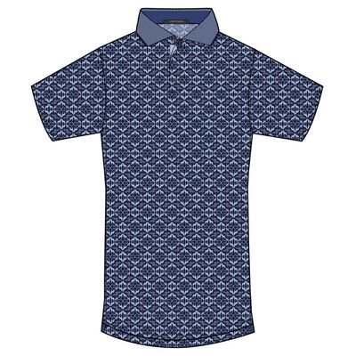 Greyson Men's Wolf Labyrinth Polo