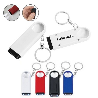 Illuminated Magnifier Keychain