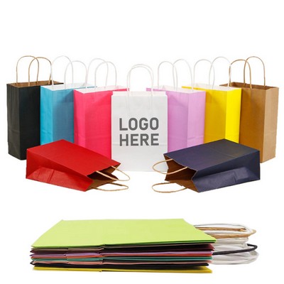 Vibrant Multicolor Kraft Paper Tote
